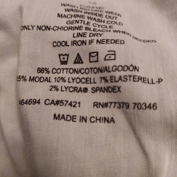 Ann Taylor skinny crop floral print with fabric flowers denim jeans. Size 18 - Picture 7 of 10